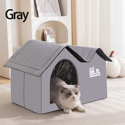 Kivehető macska légkondicionáló ház nyári macska hűtőeszköz Nest Dog Ice House Dog Four Seasons Cat Pet Ice House