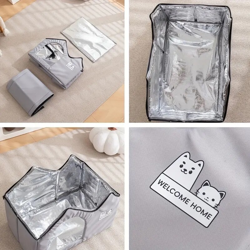 Kivehető macska légkondicionáló ház nyári macska hűtőeszköz Nest Dog Ice House Dog Four Seasons Cat Pet Ice House