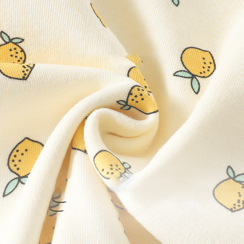 ﻿MILANCEL Mazuļu apģērbu komplekts Mājas apģērbs Pavasara Rudens Ar citronu apdrukātu tops + Bikses Pidžamas 2Gb Zēnu Apakšveļa Mazu bērnu mājas apģērbi