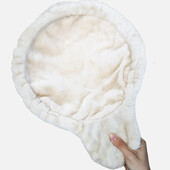 Mīksts kaķu šūpuļtīkls, uzstādāms uz koka guļamvietas, piekārts, biezs plīša 4 krāsas, liela ietilpība, diametrs 30 cm/35 cm.