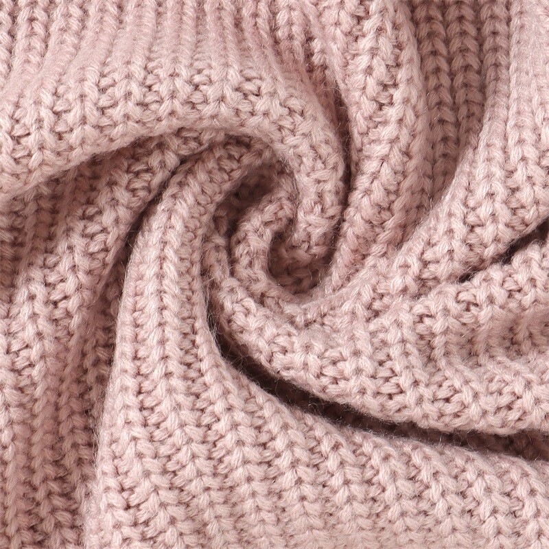 Zīdaiņu mazulis zēns meitene Lielizmēra trikotāžas džemperis Burts kupli ar garām piedurknēm džemperis džemperis krekli Silti rudens ziemas topi Apģērbi