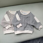 2024. gada rudens, jauns zīdaiņu džemperis ar garām piedurknēm, ikdienišķs svītrains džemperis mazuļiem, brīvs džemperis, zīdaiņu zēnu džemperis, bērnu topi