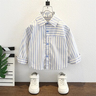 Bērnu moderns, foršs krekls 2023. gada pavasara rudens kolekcijai Jauns zīdaiņu daudzpusīgs top krekls Zēnu ikdienas apģērbs zīdaiņu apģērbs