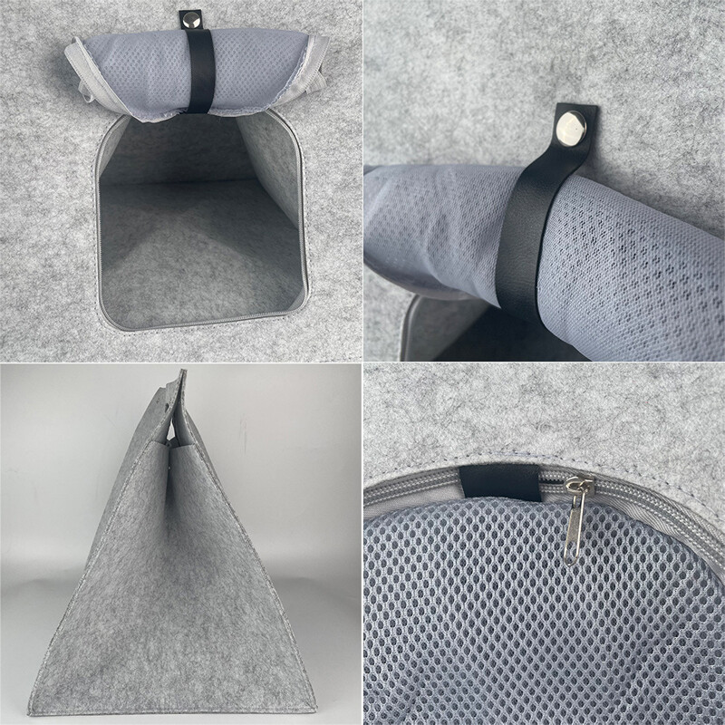 Felt Pet Nest Creative, légáteresztő, összecsukható macskaágyas ház meleg fészek hordható macska hordtáskához a szabadban