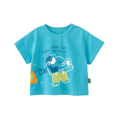 Amila Baby T-krekls 2024 Vasaras Jauns "Draugi" Tēma Apdrukāts Modes Īsām piedurknēm Augstas kvalitātes apģērbs 0-6 gadus veciem