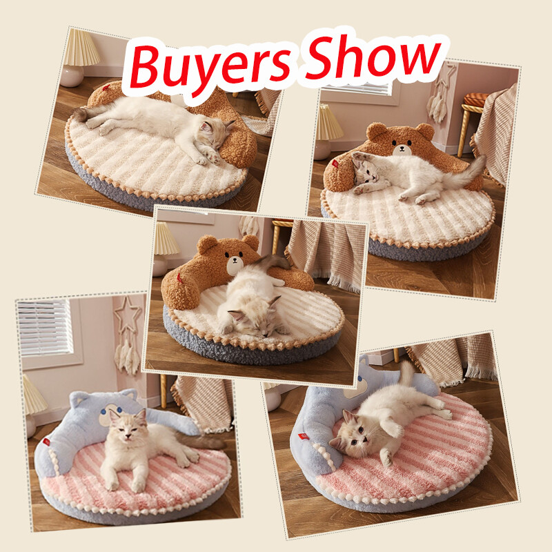 Ziemas kaķu gulta dziļa miega silts mājdzīvnieku spilvens maziem kaķiem suņiem ar spilvenu Cozy Cat Nest audzētavas paklājiņš mazgājams mājdzīvnieku gultas produkti
