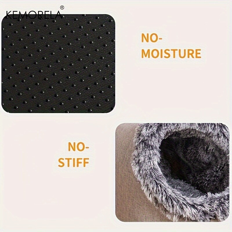 KEMORELA Κρεβάτι γάτας Άνετο κρεβάτι για κατοικίδια, φορητό κρεβάτι γάτας ζεστό και πυκνό κρεβάτι για κατοικίδια με λαβή φορητό κρεβάτι γάτας