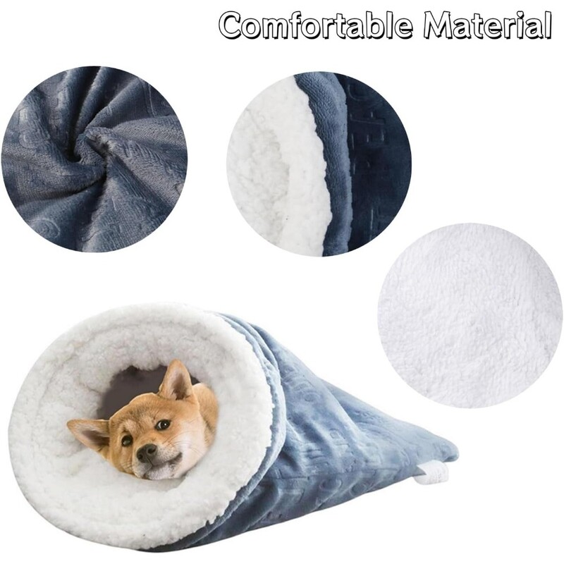 Téli macska hálózsák, új macska hálózsák, puha plüss nagy macskafészek ágy, meleg kisállatszőnyeg macskaágy benti macskáknak és kiskutyáknak