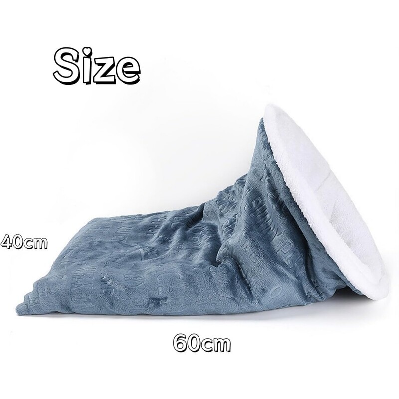 Téli macska hálózsák, új macska hálózsák, puha plüss nagy macskafészek ágy, meleg kisállatszőnyeg macskaágy benti macskáknak és kiskutyáknak