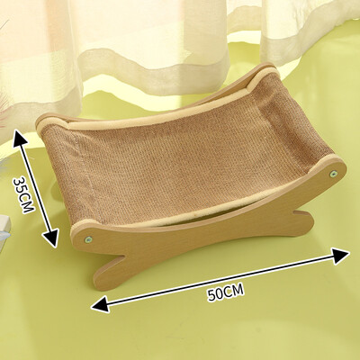 Mājdzīvnieki Vasara Šūpuļkrēsli Gultas Kaķi Suņi Regulējami un Noņemami Masīvkoka Ērti Šūpuļtīkli Piekaramie Grozi Mājdzīvnieku mēbeles