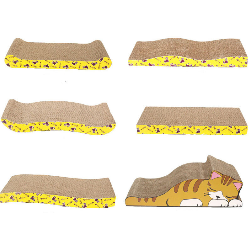 Ξύστρα γάτας φορεμένο παιχνίδι Ξύστρα για γάτες Ξύστρα χαρτονιού για γάτες Katten Scratch Board Scratching Post Claw Grinder Προϊόντα για κατοικίδια