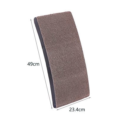 Kaķu skrāpējamais dēlis koka rāmis vidējs kaķu skrāpēšanas gulta 3 vienā skrāpējamā stabiņa rotaļlietas pret skrāpējumiem.