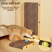 L-veida kaķu skrāpējamais dēlis kaķu rotaļlietas no koka, nodilumizturīgas un skrāpējumiem izturīgas.