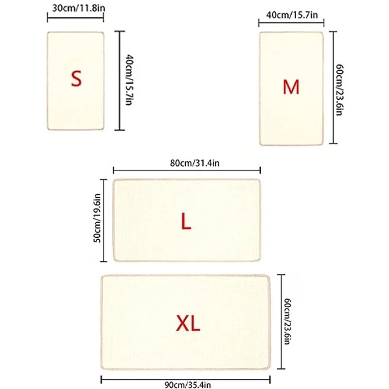 Kaķu skrāpēšanas paklājs Dabīgs sizals Kaķu paklājs Atzveltne Nodilumizturīgs Bez skaidām Aizsardzība Mēbeles Dīvāns Spilveni Mājdzīvnieku piederumi