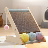 Kaķa skrāpējamā bumbiņu rotaļlieta Kaķēns Sizala virve Bumbu dēlis Slīpēšanas Ķepas Rotaļlietas Kaķu skrāpējumi Nodilumizturīgi mājdzīvnieku mēbeļu piederumi