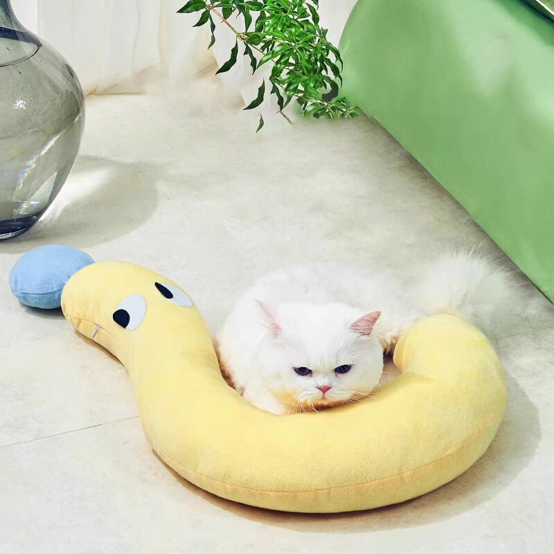 Maža naminių gyvūnėlių pagalvė U formos kaklo apsauga Deep Sleep Naminių gyvūnėlių kilimėlis Miegančios Katės Šuns Miegamosios Pagalvė Šuns Nest Reikmenys Šuns Pagalvės Žaislas