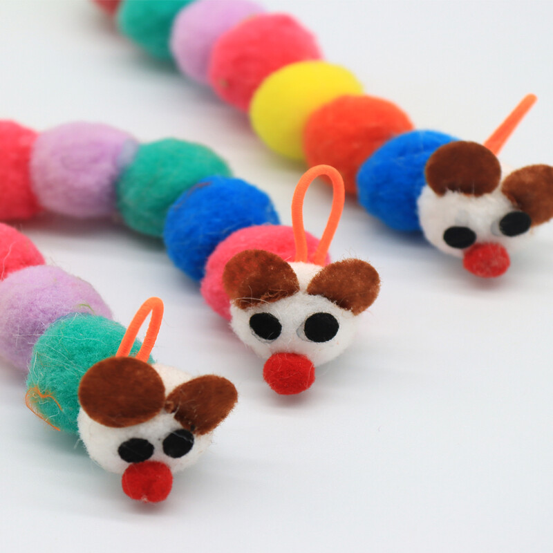 1 gab. Durvīs iekarināma kaķu tārpu rotaļlieta, rotaļlieta garlaicīgiem iekštelpu kaķiem. Interaktīva rotaļlieta kaķēns visām šķirnēm Medības un garlaicības vingrinājumi