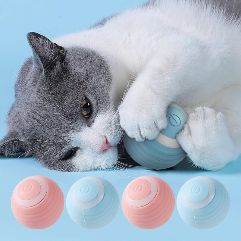 Automatic Moving Cats Toy Interactive Ball Rechargeable Rolling Electric Ball Home Αξεσουάρ για κατοικίδια Πράγματα για προμήθειες