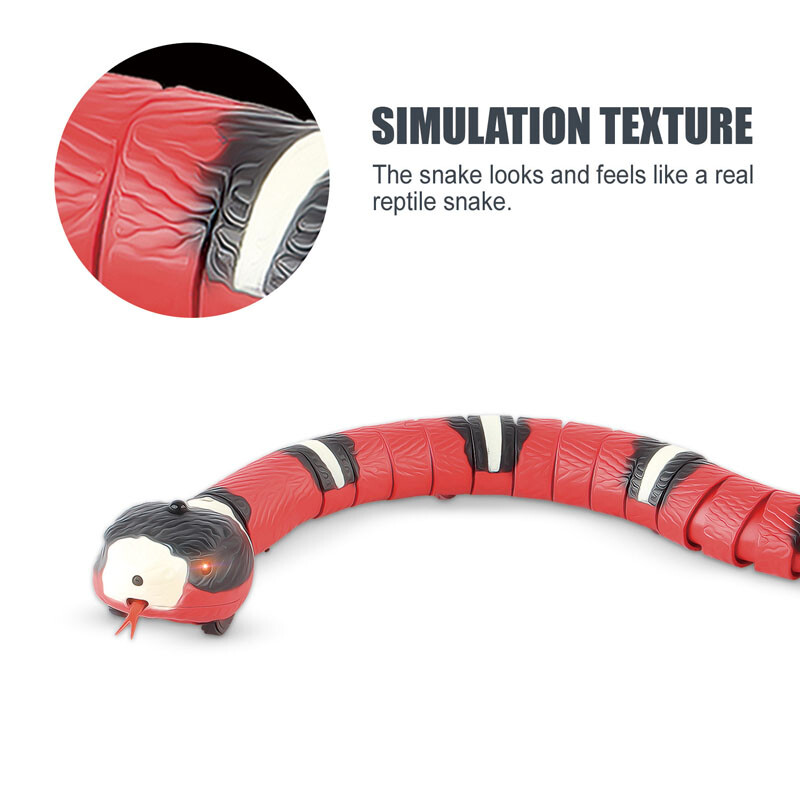 Pet Cat Toys Interactive Smart Sensing Snake TeaseToys Automatic Sensing Έξυπνη αποφυγή εμποδίων Εσωτερικά αναλώσιμα Play Cat