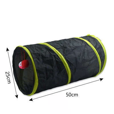 Dzeltens kaķa tunelis Kaķu urbis cauri slīdošai zemei Pūķis salokāms lolojumdzīvnieku tuneļi Truši Smieklīga kaķa rotaļlieta rotaļlieta kaķiem