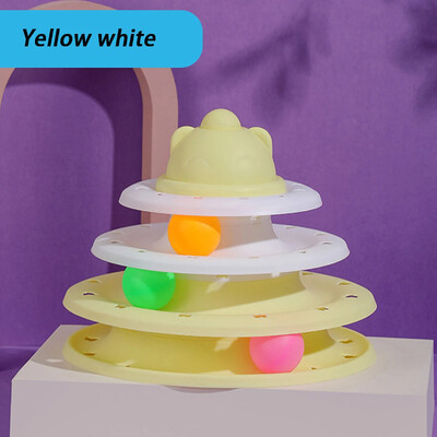 4 szintes macskajáték torony forgótányér görgős labdák játékok interaktív intelligencia képzési pálya rejtvények vicces játékok kiegészítők