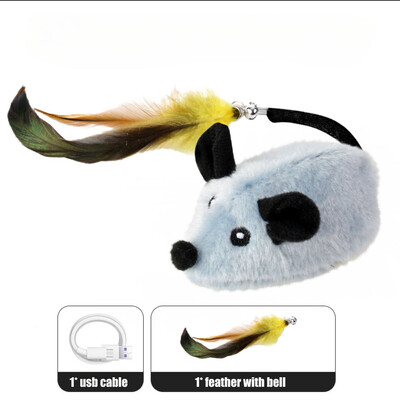 Αυτόματη ανίχνευση Mouse Moving Cat Toys Electronic Squeaky Mice Moving Cat Mouse Toy for kitten indoor/outdoor κατοικίδιο σκύλος Άσκηση