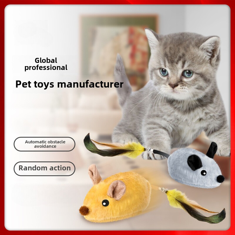 Αυτόματη ανίχνευση Mouse Moving Cat Toys Electronic Squeaky Mice Moving Cat Mouse Toy for kitten indoor/outdoor κατοικίδιο σκύλος Άσκηση