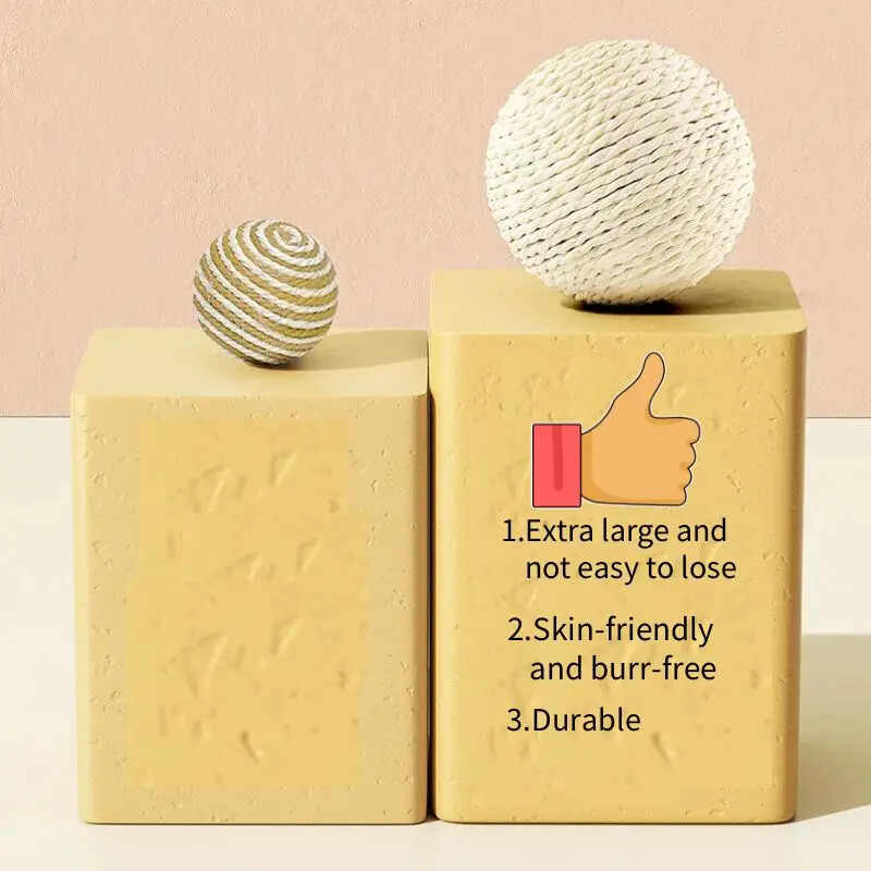 Lielas kaķu rotaļlietas, interaktīvas, skrāpējamas košļājamās bumbiņas, ar rokām darinātas pinuma kaķenes, jautras kaķu rotaļlietas, bumbiņas, kaķu skrāpējumi koduma bumbiņu rotaļlieta mājdzīvnieku izstrādājumi