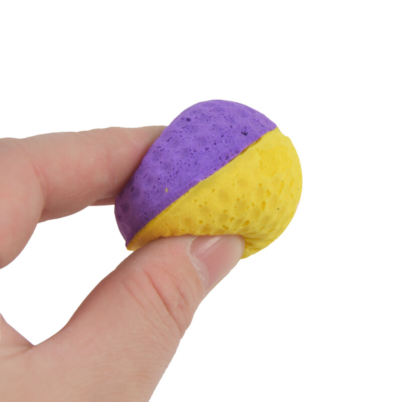 10GB lateksa putu bumbiņa ar spalvu interaktīvo bumbiņu kaķēnu mājdzīvnieku kaķu rotaļlieta