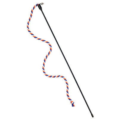 Kaķa zizlis Rotaļlieta Kaķis Interaktīvā rotaļlieta Teaser Kaķa virve ar zvaniņu kaķa košļājamā rotaļlieta Tīri zobi Kaķēna rotaļlietu piederumi Aksesuāri