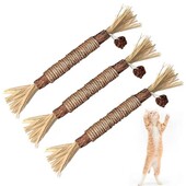 Cat Chew Stick Natural Matatabi Pet Cat Snacks Sticks Ctinidia Silvervine Pet Toy Cleaning Tooth For Kitten Котешки аксесоари