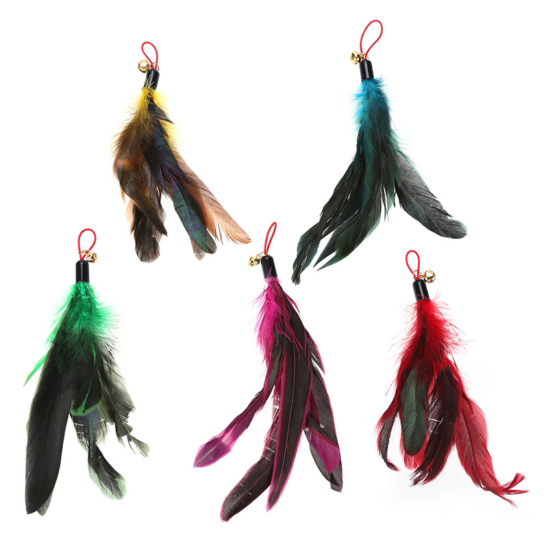 5 vnt. Interaktyvus gaudyklė kačių lazdelės pakeitimas kačių lazdelės lazdelės naminiams gyvūnėliams reikmenys kačių lazdelės žaislai, skirti daugumai kačių kačiukų