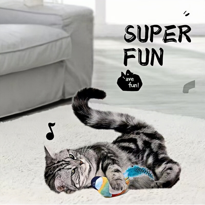 Interaktyvūs kačių žaislai Skraidantys paukščiai, katės, plasnojantys sparneliai, katžolės žaislai, čiulbantys katės žaislai, lietimui aktyvuoti kačiuko žaislai su plunksna
