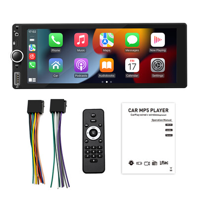 1din 6,86" HD autoraadio Multimeedia Carplay puutetundlik ekraan Mirror Link Stereo Bluetooth USB FM kaamera MP5 mängija