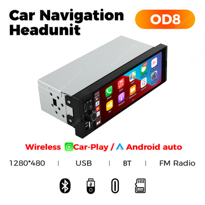 MEKEDE 6,86 hüvelykes 1 din Carplay Android Auto autórádió Multimédiás Video MP5 lejátszó BT FM sztereó USB Type-C csatlakozóval Autorádió