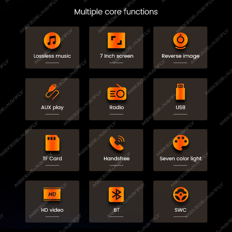 Navifly ND1 2 din Car Radio 7" HD Touch Screen Autoradio Multimedia Player Universal Car Stereo MP5 Player BT SWC TF FM kamera