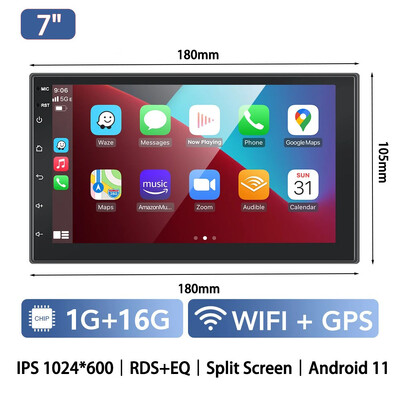 Android 13 autórádió 2 dinos multimédiás videolejátszó Carplay Android Auto univerzális 7 hüvelykes 2 din android navigáció automatikus sztereó