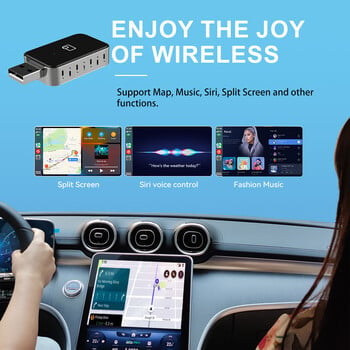 ΝΕΟ Ασύρματο CarPlay Android Auto Wireless Adapter Smart Mini Box Plug and Play WiFi Fast Connect Universal για Nissan