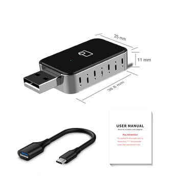 ΝΕΟ Ασύρματο CarPlay Android Auto Wireless Adapter Smart Mini Box Plug and Play WiFi Fast Connect Universal για Nissan