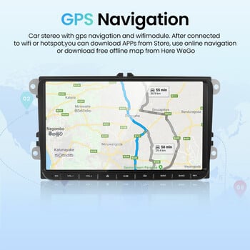 7/9 ιντσών 2 Din Android 13 Ραδιόφωνο αυτοκινήτου GPS για VW Volkswagen Skoda Octavia Golf 5 6 Touran Passat B6 Polo Jetta Sharan Caddy Seat