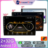 7 9 10 collu 1280*720 universālā automašīnas radio stereo Android Auto Carplay multivides atskaņotājs WIFI GPS DSP RDS priekš Kia Toyota Honda