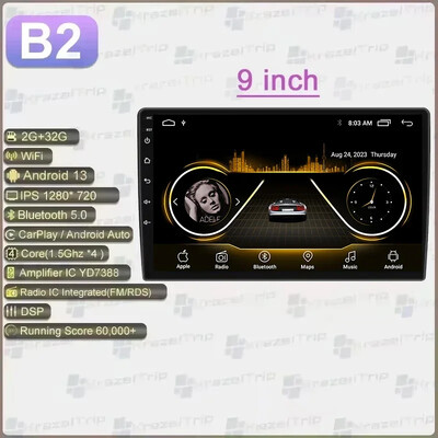 7 9 10 collu 1280*720 universālā automašīnas radio stereo Android Auto Carplay multivides atskaņotājs WIFI GPS DSP RDS priekš Kia Toyota Honda