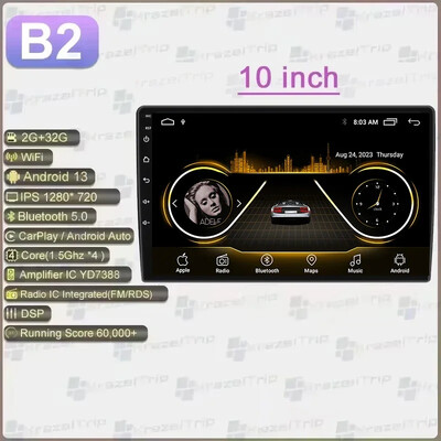 7 9 10 collu 1280*720 universālā automašīnas radio stereo Android Auto Carplay multivides atskaņotājs WIFI GPS DSP RDS priekš Kia Toyota Honda