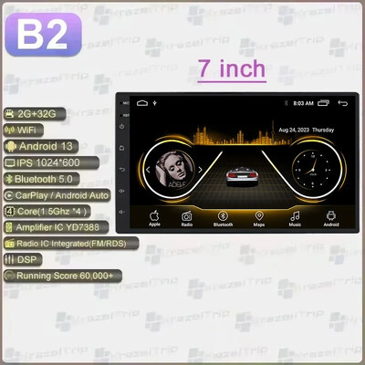 7 9 10 collu 1280*720 universālā automašīnas radio stereo Android Auto Carplay multivides atskaņotājs WIFI GPS DSP RDS priekš Kia Toyota Honda