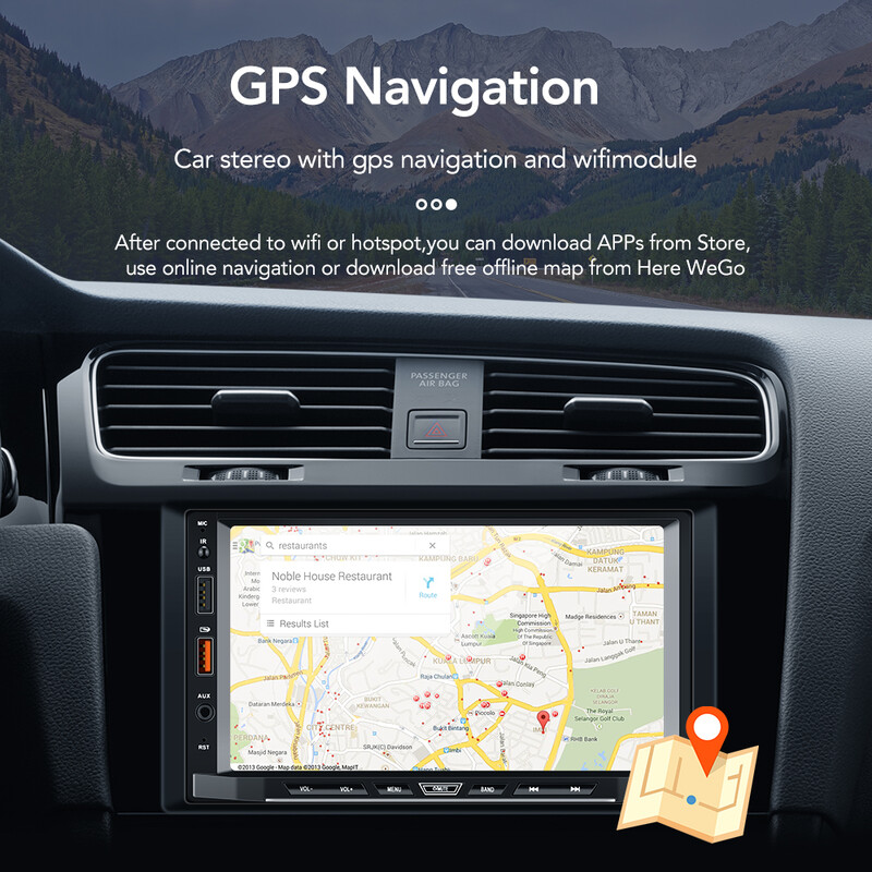 Android 11 Car Radio Autoradio 2 Din 7" Universal Carplay WIFI GPS Car Audio Multimedijos grotuvas, skirtas Hyundai Nissan Toyota Kia