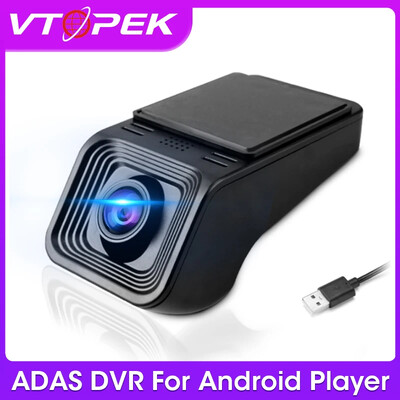 Vtopek Full HD 720P 1080P Dash Cam ADAS auto-DVR armatuurkaamera DVR-id Video USB TF-kaart 32G 64G 128G automaatsalvesti Android-mängija DVD jaoks