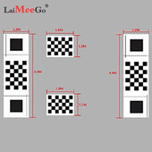 Car 360 Panoramic System kaamera kalibreerimisriided 2/4 tk Standardne silumine 440*120CM 3D Bird View Surround Check Ohutu sõit