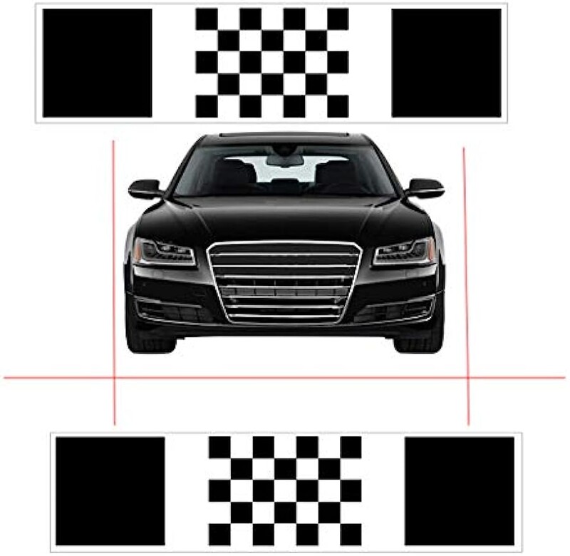 Automašīnas 360 Panorāmas sistēmas kameras kalibrēšanas drēbes 2/4 gab. Standarta atkļūdošana 440*120CM 3D Bird View Surround Check Safe Drive