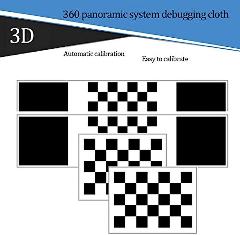 Automašīnas 360 Panorāmas sistēmas kameras kalibrēšanas drēbes 2/4 gab. Standarta atkļūdošana 440*120CM 3D Bird View Surround Check Safe Drive