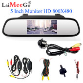 Car Styling Ασύρματη οθόνη TFT LCD 5 ιντσών Οθόνη οθόνης αυτοκινήτου για εφεδρική κάμερα πίσω όψης Οθόνη τηλεόρασης αυτοκινήτου Wifi